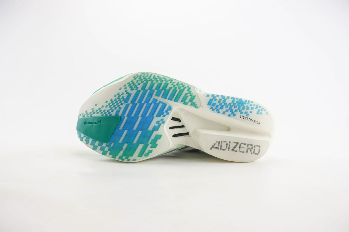 adidas Adizero Adios Pro 4 - Crystal White Matte Silver Glory Green