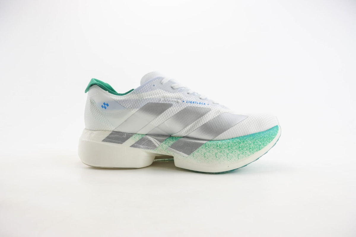 adidas Adizero Adios Pro 4 - Crystal White Matte Silver Glory Green